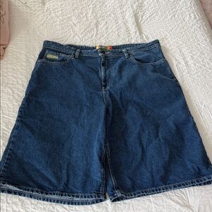 Empyre Ultra Loose Blue Denim Skate Shorts